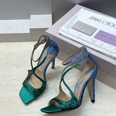 周仰杰Jimmy Choo 2026春夏新款水钻幻彩果冻色交叉带女鞋 吉米周JC字母logo 高跟鱼嘴露趾中空凉鞋 材质 周仰杰Jimmy Choo 2026春夏新款水钻幻彩果冻色交叉带女鞋 吉米周JC字母logo 高跟鱼嘴露趾中空凉鞋 材质