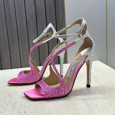 周仰杰Jimmy Choo 2026春夏新款水钻幻彩果冻色交叉带女鞋 吉米周JC字母logo 高跟鱼嘴露趾中空凉鞋 材质 周仰杰Jimmy Choo 2026春夏新款水钻幻彩果冻色交叉带女鞋 吉米周JC字母logo 高跟鱼嘴露趾中空凉鞋 材质