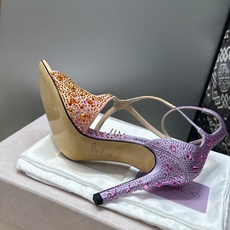 周仰杰Jimmy Choo 2026春夏新款水钻幻彩果冻色交叉带女鞋 吉米周JC字母logo 高跟鱼嘴露趾中空凉鞋 材质 周仰杰Jimmy Choo 2026春夏新款水钻幻彩果冻色交叉带女鞋 吉米周JC字母logo 高跟鱼嘴露趾中空凉鞋 材质
