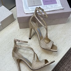 周仰杰Jimmy Choo 2026春夏新款水钻幻彩果冻色交叉带女鞋 吉米周JC字母logo 高跟鱼嘴露趾中空凉鞋 材质 周仰杰Jimmy Choo 2026春夏新款水钻幻彩果冻色交叉带女鞋 吉米周JC字母logo 高跟鱼嘴露趾中空凉鞋 材质