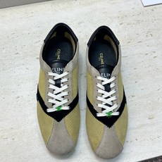 CELINE 2026春夏新款平底系带徳训女鞋 赛琳字母logo拼色阿甘运动休闲女跑鞋 材质:鞋面进口羊猄皮+水染羊皮 CELINE 2026春夏新款平底系带徳训女鞋 赛琳字母logo拼色阿甘运动休闲女跑鞋 材质:鞋面进口羊猄皮+水染羊皮