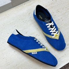 CELINE 2026春夏新款平底系带徳训女鞋 赛琳字母logo拼色阿甘运动休闲女跑鞋 材质:鞋面进口羊猄皮+水染羊皮 CELINE 2026春夏新款平底系带徳训女鞋 赛琳字母logo拼色阿甘运动休闲女跑鞋 材质:鞋面进口羊猄皮+水染羊皮