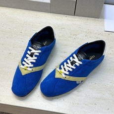 CELINE 2026春夏新款平底系带徳训女鞋 赛琳字母logo拼色阿甘运动休闲女跑鞋 材质:鞋面进口羊猄皮+水染羊皮 CELINE 2026春夏新款平底系带徳训女鞋 赛琳字母logo拼色阿甘运动休闲女跑鞋 材质:鞋面进口羊猄皮+水染羊皮