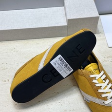 CELINE 2026春夏新款平底系带徳训女鞋 赛琳字母logo拼色阿甘运动休闲女跑鞋 材质:鞋面进口羊猄皮+水染羊皮 CELINE 2026春夏新款平底系带徳训女鞋 赛琳字母logo拼色阿甘运动休闲女跑鞋 材质:鞋面进口羊猄皮+水染羊皮