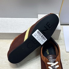 CELINE 2026春夏新款平底系带徳训女鞋 赛琳字母logo拼色阿甘运动休闲女跑鞋 材质:鞋面进口羊猄皮+水染羊皮 CELINE 2026春夏新款平底系带徳训女鞋 赛琳字母logo拼色阿甘运动休闲女跑鞋 材质:鞋面进口羊猄皮+水染羊皮