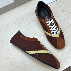CELINE 2026春夏新款平底系带徳训女鞋 赛琳字母logo拼色阿甘运动休闲女跑鞋 材质:鞋面进口羊猄皮+水染羊皮 CELINE 2026春夏新款平底系带徳训女鞋 赛琳字母logo拼色阿甘运动休闲女跑鞋 材质:鞋面进口羊猄皮+水染羊皮