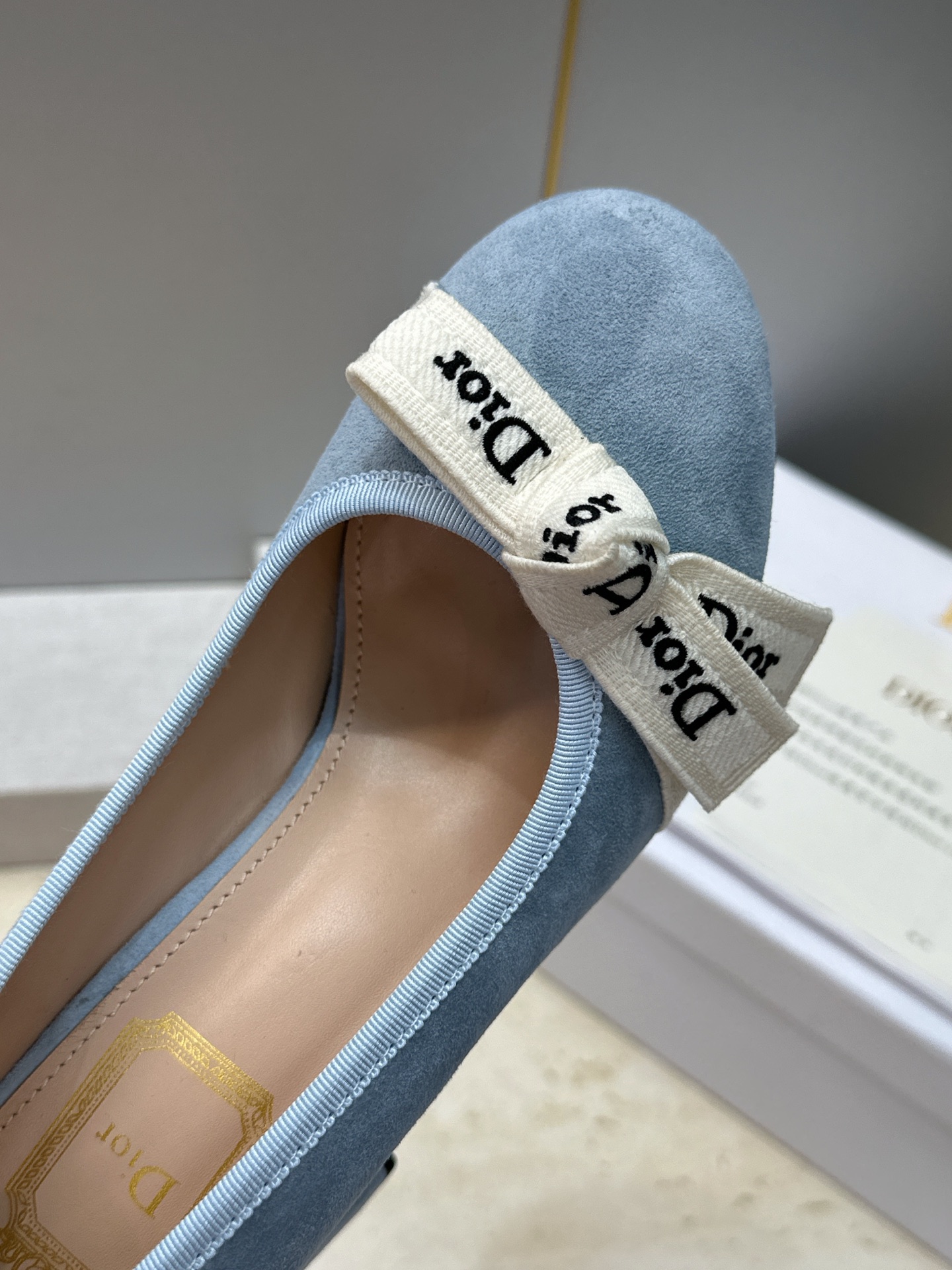 J'ADIOR 迪奥 Dior 2026 早春新款蝴蝶结粗跟芭蕾舞娃娃女鞋  明星同款CD字母logo立体刺绣高跟圆头玛