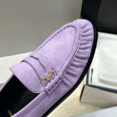 男士+20 SAINT LAURENT 2026春夏情侣新款果冻色懒人单鞋 YSL明星同款字母logo五金扣平底圆头拼色 男士+20 SAINT LAURENT 2026春夏情侣新款果冻色懒人单鞋 YSL明星同款字母logo五金扣平底圆头拼色