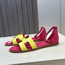 (配全套飞机盒) 莞货 顶级版 爱马仕 Hermes 春夏新色经典款 Santorini 拼色工字拖女鞋 H家平底圆头 (配全套飞机盒) 莞货 顶级版 爱马仕 Hermes 春夏新色经典款 Santorini 拼色工字拖女鞋 H家平底圆头