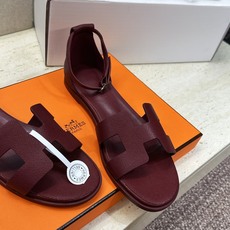 (配全套飞机盒) 莞货 顶级版 爱马仕 Hermes 春夏新色经典款 Santorini 拼色工字拖女鞋 H家平底圆头 (配全套飞机盒) 莞货 顶级版 爱马仕 Hermes 春夏新色经典款 Santorini 拼色工字拖女鞋 H家平底圆头