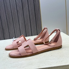 (配全套飞机盒) 莞货 顶级版 爱马仕 Hermes 春夏新色经典款 Santorini 拼色工字拖女鞋 H家平底圆头 (配全套飞机盒) 莞货 顶级版 爱马仕 Hermes 春夏新色经典款 Santorini 拼色工字拖女鞋 H家平底圆头