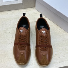 CELINE 2026秋冬新款厚底系带休闲女跑鞋 赛琳字母logo圆头拼色运动阿甘徳训鞋 材质:鞋面进口小牛皮/进口羊 CELINE 2026秋冬新款厚底系带休闲女跑鞋 赛琳字母logo圆头拼色运动阿甘徳训鞋 材质:鞋面进口小牛皮/进口羊