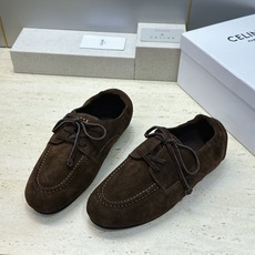 CELINE 2026秋冬新款复古休闲女鞋 瑟琳字母logo平底方头系带乐福单鞋 材质鞋面进口羊猄皮+羊猄皮皮内里+原 CELINE 2026秋冬新款复古休闲女鞋 瑟琳字母logo平底方头系带乐福单鞋 材质鞋面进口羊猄皮+羊猄皮皮内里+原