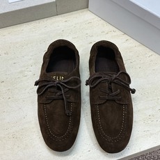 CELINE 2026秋冬新款复古休闲女鞋 瑟琳字母logo平底方头系带乐福单鞋 材质鞋面进口羊猄皮+羊猄皮皮内里+原 CELINE 2026秋冬新款复古休闲女鞋 瑟琳字母logo平底方头系带乐福单鞋 材质鞋面进口羊猄皮+羊猄皮皮内里+原