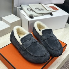 (配全套飞机盒) 顶级版 爱马仕 Hermes 秋冬经典情侣款Lazy防寒保暖羊羔毛豆豆鞋 H家平底圆头时尚休闲乐福单鞋 (配全套飞机盒) 顶级版 爱马仕 Hermes 秋冬经典情侣款Lazy防寒保暖羊羔毛豆豆鞋 H家平底圆头时尚休闲乐福单鞋