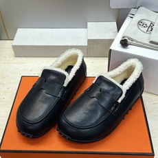 (配全套飞机盒) 顶级版 爱马仕 Hermes 秋冬经典情侣款Lazy防寒保暖羊羔毛豆豆鞋 H家平底圆头时尚休闲乐福单鞋 (配全套飞机盒) 顶级版 爱马仕 Hermes 秋冬经典情侣款Lazy防寒保暖羊羔毛豆豆鞋 H家平底圆头时尚休闲乐福单鞋