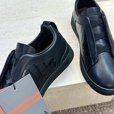 (仅男码) Zegna TS-SECONDSKIN 经典商务弹力交叉松紧带舒适休闲男鞋 杰尼亚TriPle Stitc (仅男码) Zegna TS-SECONDSKIN 经典商务弹力交叉松紧带舒适休闲男鞋 杰尼亚TriPle Stitc