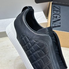 (仅男码) Zegna TS-SECONDSKIN 经典商务弹力交叉松紧带舒适休闲男鞋 杰尼亚TriPle Stitc (仅男码) Zegna TS-SECONDSKIN 经典商务弹力交叉松紧带舒适休闲男鞋 杰尼亚TriPle Stitc