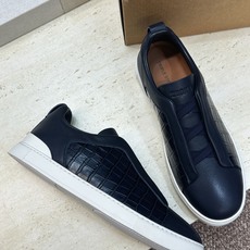 (仅男码) Zegna TS-SECONDSKIN 经典商务弹力交叉松紧带舒适休闲男鞋 杰尼亚TriPle Stitc (仅男码) Zegna TS-SECONDSKIN 经典商务弹力交叉松紧带舒适休闲男鞋 杰尼亚TriPle Stitc
