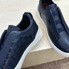 (仅男码) Zegna TS-SECONDSKIN 经典商务弹力交叉松紧带舒适休闲男鞋 杰尼亚TriPle Stitc (仅男码) Zegna TS-SECONDSKIN 经典商务弹力交叉松紧带舒适休闲男鞋 杰尼亚TriPle Stitc