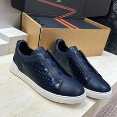 (仅男码) Zegna TS-SECONDSKIN 经典商务弹力交叉松紧带舒适休闲男鞋 杰尼亚TriPle Stitc (仅男码) Zegna TS-SECONDSKIN 经典商务弹力交叉松紧带舒适休闲男鞋 杰尼亚TriPle Stitc