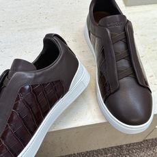 (仅男码) Zegna TS-SECONDSKIN 经典商务弹力交叉松紧带舒适休闲男鞋 杰尼亚TriPle Stitc (仅男码) Zegna TS-SECONDSKIN 经典商务弹力交叉松紧带舒适休闲男鞋 杰尼亚TriPle Stitc