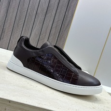(仅男码) Zegna TS-SECONDSKIN 经典商务弹力交叉松紧带舒适休闲男鞋 杰尼亚TriPle Stitc (仅男码) Zegna TS-SECONDSKIN 经典商务弹力交叉松紧带舒适休闲男鞋 杰尼亚TriPle Stitc