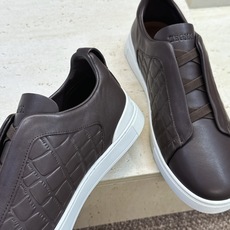 (仅男码) Zegna TS-SECONDSKIN 经典商务弹力交叉松紧带舒适休闲男鞋 杰尼亚TriPle Stitc (仅男码) Zegna TS-SECONDSKIN 经典商务弹力交叉松紧带舒适休闲男鞋 杰尼亚TriPle Stitc