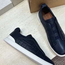 (仅男码) Zegna TS-SECONDSKIN 经典商务弹力交叉松紧带舒适休闲男鞋 杰尼亚TriPle Stitc (仅男码) Zegna TS-SECONDSKIN 经典商务弹力交叉松紧带舒适休闲男鞋 杰尼亚TriPle Stitc
