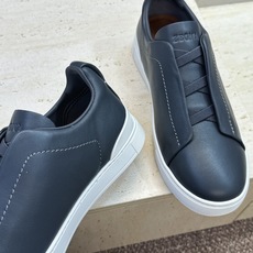 (仅男码) Zegna TS-SECONDSKIN 经典商务弹力交叉松紧带舒适休闲男鞋 杰尼亚TriPle Stitc (仅男码) Zegna TS-SECONDSKIN 经典商务弹力交叉松紧带舒适休闲男鞋 杰尼亚TriPle Stitc