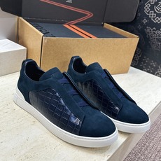 (仅男码) Zegna TS-SECONDSKIN 经典商务弹力交叉松紧带舒适休闲男鞋 杰尼亚TriPle Stitc (仅男码) Zegna TS-SECONDSKIN 经典商务弹力交叉松紧带舒适休闲男鞋 杰尼亚TriPle Stitc