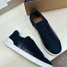 (仅男码) Zegna TS-SECONDSKIN 经典商务弹力交叉松紧带舒适休闲男鞋 杰尼亚TriPle Stitc (仅男码) Zegna TS-SECONDSKIN 经典商务弹力交叉松紧带舒适休闲男鞋 杰尼亚TriPle Stitc