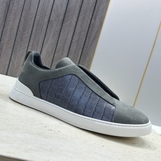 (仅男码) Zegna TS-SECONDSKIN 经典商务弹力交叉松紧带舒适休闲男鞋 杰尼亚TriPle Stitc (仅男码) Zegna TS-SECONDSKIN 经典商务弹力交叉松紧带舒适休闲男鞋 杰尼亚TriPle Stitc