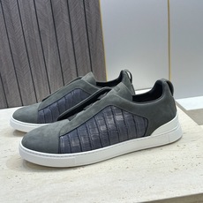 (仅男码) Zegna TS-SECONDSKIN 经典商务弹力交叉松紧带舒适休闲男鞋 杰尼亚TriPle Stitc (仅男码) Zegna TS-SECONDSKIN 经典商务弹力交叉松紧带舒适休闲男鞋 杰尼亚TriPle Stitc