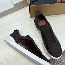 (仅男码) Zegna TS-SECONDSKIN 经典商务弹力交叉松紧带舒适休闲男鞋 杰尼亚TriPle Stitc (仅男码) Zegna TS-SECONDSKIN 经典商务弹力交叉松紧带舒适休闲男鞋 杰尼亚TriPle Stitc