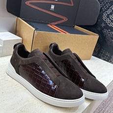 (仅男码) Zegna TS-SECONDSKIN 经典商务弹力交叉松紧带舒适休闲男鞋 杰尼亚TriPle Stitc (仅男码) Zegna TS-SECONDSKIN 经典商务弹力交叉松紧带舒适休闲男鞋 杰尼亚TriPle Stitc