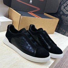 (仅男码) Zegna TS-SECONDSKIN 经典商务弹力交叉松紧带舒适休闲男鞋 杰尼亚TriPle Stitc (仅男码) Zegna TS-SECONDSKIN 经典商务弹力交叉松紧带舒适休闲男鞋 杰尼亚TriPle Stitc