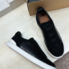 (仅男码) Zegna TS-SECONDSKIN 经典商务弹力交叉松紧带舒适休闲男鞋 杰尼亚TriPle Stitc (仅男码) Zegna TS-SECONDSKIN 经典商务弹力交叉松紧带舒适休闲男鞋 杰尼亚TriPle Stitc