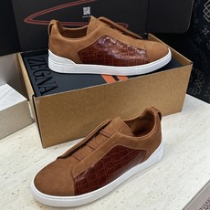 (仅男码) Zegna TS-SECONDSKIN 经典商务弹力交叉松紧带舒适休闲男鞋 杰尼亚TriPle Stitc (仅男码) Zegna TS-SECONDSKIN 经典商务弹力交叉松紧带舒适休闲男鞋 杰尼亚TriPle Stitc