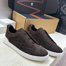 (仅男码) Zegna TS-SECONDSKIN 经典商务弹力交叉松紧带舒适休闲男鞋 杰尼亚TriPle Stitc (仅男码) Zegna TS-SECONDSKIN 经典商务弹力交叉松紧带舒适休闲男鞋 杰尼亚TriPle Stitc
