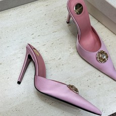 SAINT LAURENT PARIS 圣罗兰2026春夏新款高跟水钻女鞋 YSL字母logo五金扣尖头细跟穆勒凉拖鞋 SAINT LAURENT PARIS 圣罗兰2026春夏新款高跟水钻女鞋 YSL字母logo五金扣尖头细跟穆勒凉拖鞋