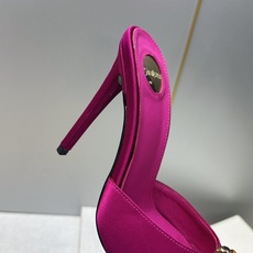 SAINT LAURENT PARIS 圣罗兰2026春夏新款高跟水钻女鞋 YSL字母logo五金扣尖头细跟穆勒凉拖鞋 SAINT LAURENT PARIS 圣罗兰2026春夏新款高跟水钻女鞋 YSL字母logo五金扣尖头细跟穆勒凉拖鞋