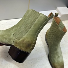 CELINE 2026秋冬新款游牧风格机车女短靴 瑟琳字母logo粗跟尖头切尔西骑士靴 材质鞋面定制进口小牛皮/进口羊猄 CELINE 2026秋冬新款游牧风格机车女短靴 瑟琳字母logo粗跟尖头切尔西骑士靴 材质鞋面定制进口小牛皮/进口羊猄