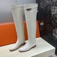 Hermes爱马仕 2026秋冬新款 Box JumPling朋克风格Kelly扣高筒过膝拼色气场女长靴 H家字母log Hermes爱马仕 2026秋冬新款 Box JumPling朋克风格Kelly扣高筒过膝拼色气场女长靴 H家字母log