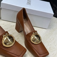 Dior 迪奥2026春夏新款 Medallion粗跟方头玛丽珍芭蕾舞娃娃女鞋 CD字母logo五金扣时尚高跟拼色休闲乐 Dior 迪奥2026春夏新款 Medallion粗跟方头玛丽珍芭蕾舞娃娃女鞋 CD字母logo五金扣时尚高跟拼色休闲乐