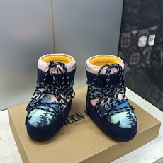 MOON BOOT 2026秋冬新款情侣新款时尚系带拼色女短靴 Park Soulmate 防寒保暖羽绒平底圆头雪地靴 MOON BOOT 2026秋冬新款情侣新款时尚系带拼色女短靴 Park Soulmate 防寒保暖羽绒平底圆头雪地靴