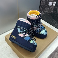 MOON BOOT 2026秋冬新款情侣新款时尚系带拼色女短靴 Park Soulmate 防寒保暖羽绒平底圆头雪地靴 MOON BOOT 2026秋冬新款情侣新款时尚系带拼色女短靴 Park Soulmate 防寒保暖羽绒平底圆头雪地靴