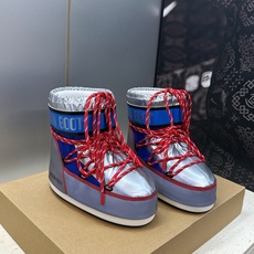 MOON BOOT 2026秋冬新款情侣新款时尚系带拼色女短靴 Park Soulmate 防寒保暖羽绒平底圆头雪地靴 MOON BOOT 2026秋冬新款情侣新款时尚系带拼色女短靴 Park Soulmate 防寒保暖羽绒平底圆头雪地靴