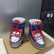 MOON BOOT 2026秋冬新款情侣新款时尚系带拼色女短靴 Park Soulmate 防寒保暖羽绒平底圆头雪地靴 MOON BOOT 2026秋冬新款情侣新款时尚系带拼色女短靴 Park Soulmate 防寒保暖羽绒平底圆头雪地靴