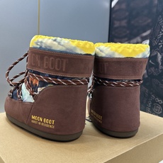 MOON BOOT 2026秋冬新款情侣新款时尚系带拼色女短靴 Park Soulmate 防寒保暖羽绒平底圆头雪地靴 MOON BOOT 2026秋冬新款情侣新款时尚系带拼色女短靴 Park Soulmate 防寒保暖羽绒平底圆头雪地靴